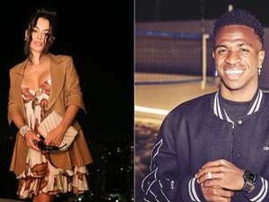 Bia Michelle, ex-noiva de MC Gui, teria passado noite com Vini Jr. após festa em mansão