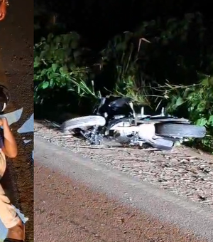 Colisão entre carro e moto deixa homem ferido na AL-101 Norte, em Maragogi
