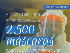 Coronavírus: Algás produz 2.500 máscaras para doar à Saúde de Alagoas
