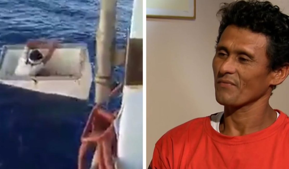 Pescador brasileiro é resgatado após 11 dias à deriva a bordo de um freezer no Suriname