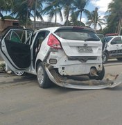 Motorista perde controle de veículo e sofre acidente à margem do Riacho Piauí