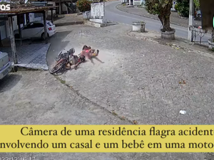 Acidente com 2 adultos e uma criança acontece na ladeira de Fernão Velho