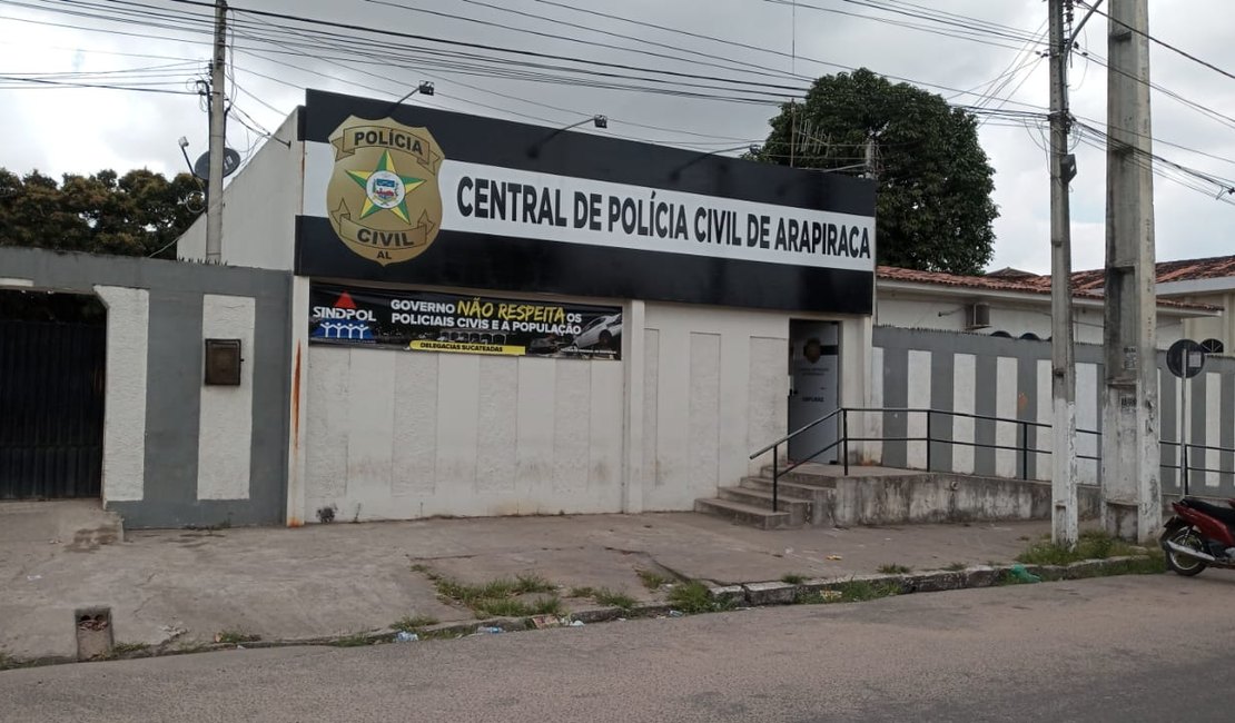 Suspeito confessa ter intenção de matar homem e é levado à Central de Polícia de Arapiraca