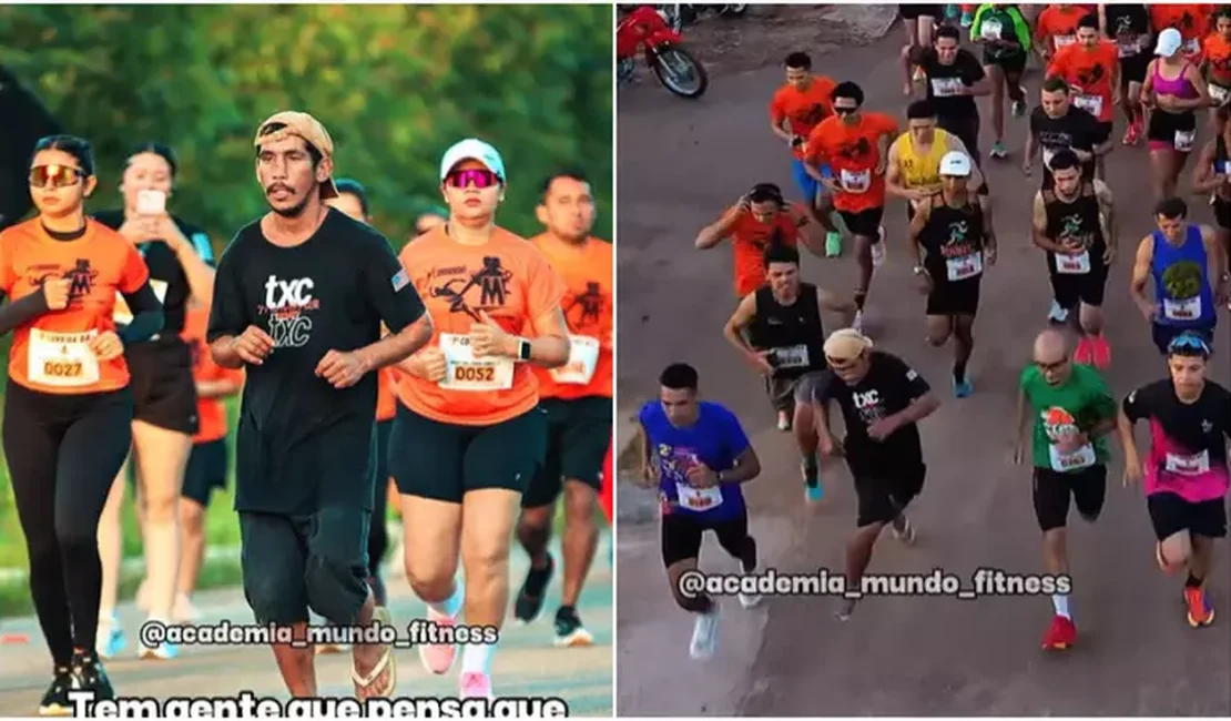 Homem embriagado e de chinelos viraliza ao completar corrida de 8km