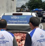 Vigilância Sanitária recolhe 120kg de carne estragada na feira do Tabuleiro
