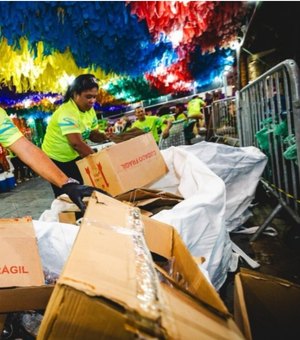 Coleta seletiva recolhe mais de seis toneladas de recicláveis ​​durante o Verão Massayó