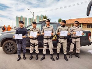 Policiais do 11﻿°BPM  de Penedo recebem certificado do curso de Instrução Operacional e Atendimento Pré Hospitalar