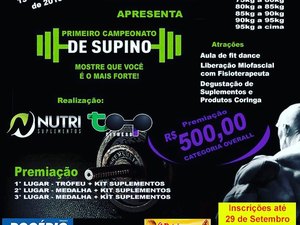 [Vídeo] Academia de Arapiraca realiza primeiro Campeonato de Supino da região