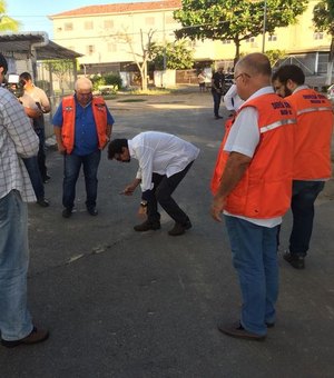 Técnicos da UFRN iniciam estudos sobre rachaduras no Pinheiro