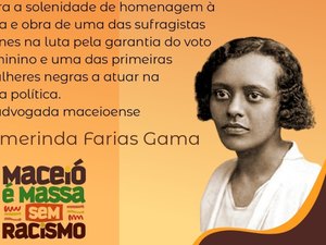 Prefeitura faz tributo à Almerinda Farias Gama, ícone na luta pelo voto feminino