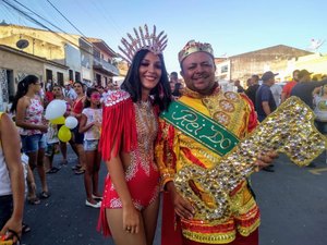 Rei Momo e Rainha do Carnaval recebem a chave da cidade de Traipu nesta sexta-feira