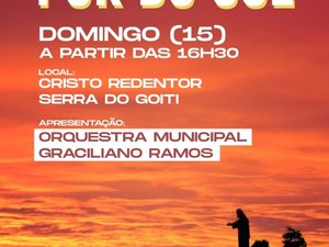 Orquestra Graciliano Ramos foi a atração do Projeto Pôr do Sol deste domingo (15)