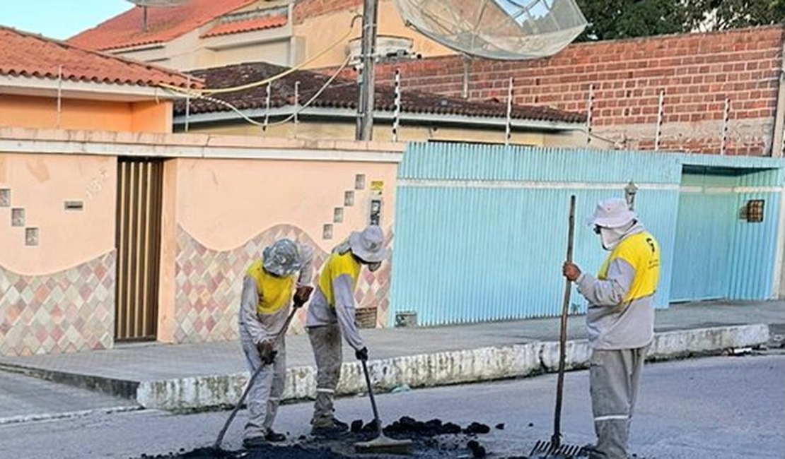 ﻿Prefeitura já recuperou 117 trechos de ruas e avenidas em Arapiraca