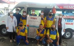 Trabalhadores dos Correios fizeram mobilização no Hemoal em Arapiraca, nesta sexta (28)