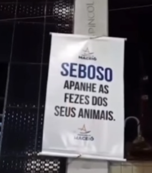 'Seboso': prefeitura nega placas para recolher fezes de animais em praças de Maceió