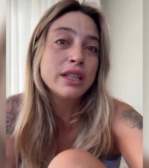 Tati Dias chora ao se pronunciar sobre término com Lauana Prado