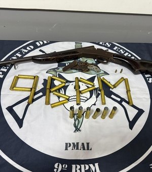 Polícia apreende armas de fogo no município de Olho d’Água do Casado