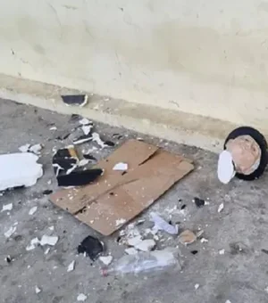 [Vídeo] Homem que destruiu imagem religiosa em Campo Alegre é indiciado por vandalismo e intolerância religiosa