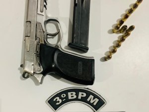 Após denúncia de disparo em via pública, homem é preso por porte ilegal
