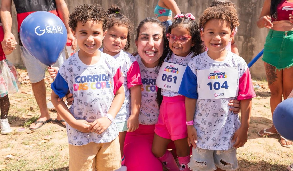 Corrida das Cores reúne famílias e espalha cor e muita alegria pelas ruas de Rio Largo