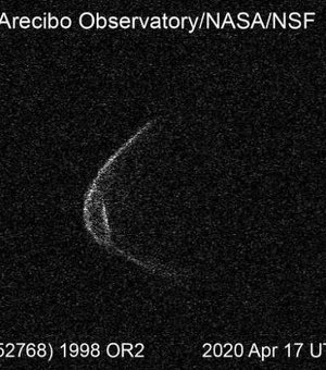 Asteroide gigante que passará perto da Terra lembra máscara facial