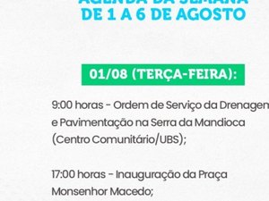 Prefeitura inicia nesta terça (1) programação festiva em comemoração aos 134 anos de Emancipação Política da cidade