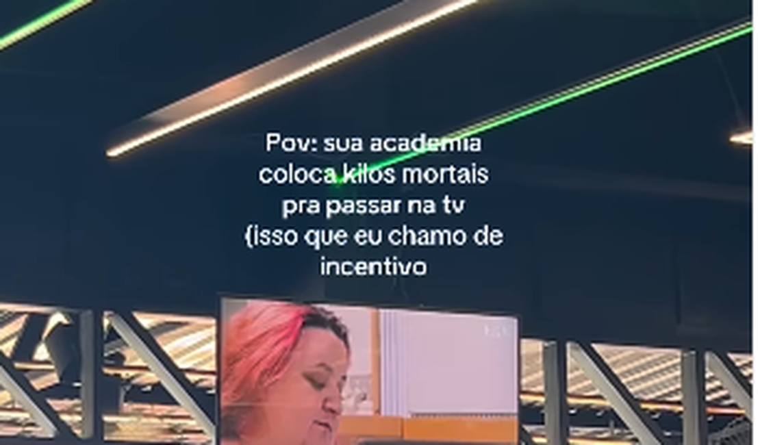 Academia viraliza ao usar “Quilos Mortais” nas TV's durante os treinos