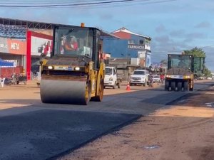 [Vídeo] : trabalhador morre após ser esmagado por máquina de rolo compressor em obra em Porto Velho