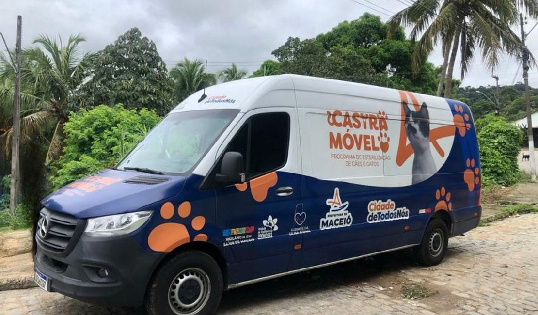 Equipe do Castramóvel fará atendimento de cães e gatos dos moradores de Fernão Velho