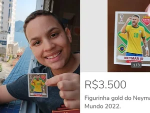 Garoto de 11 anos anuncia figurinha 'impossível' de Neymar por R$ 3.500 na internet e pretende 'investir' dinheiro