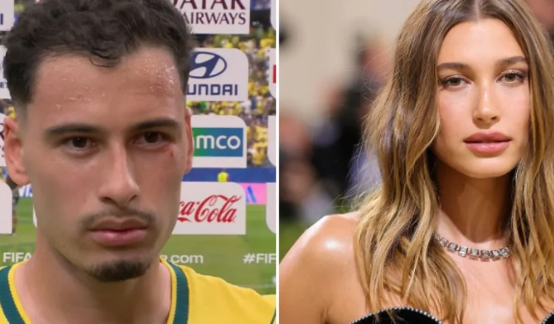 Semelhança entre Martinelli e Hailey Bieber viraliza. Compare fotos