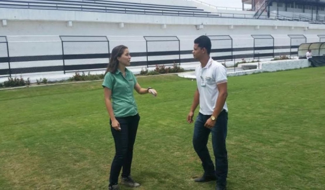 Patrocinador do ASA envia técnicos para iniciar trabalho no gramado do Coaracy