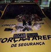 Jovem é preso com pistola e drogas em São Miguel dos Milagres