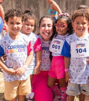 Corrida das Cores reúne famílias e espalha cor e muita alegria pelas ruas de Rio Largo