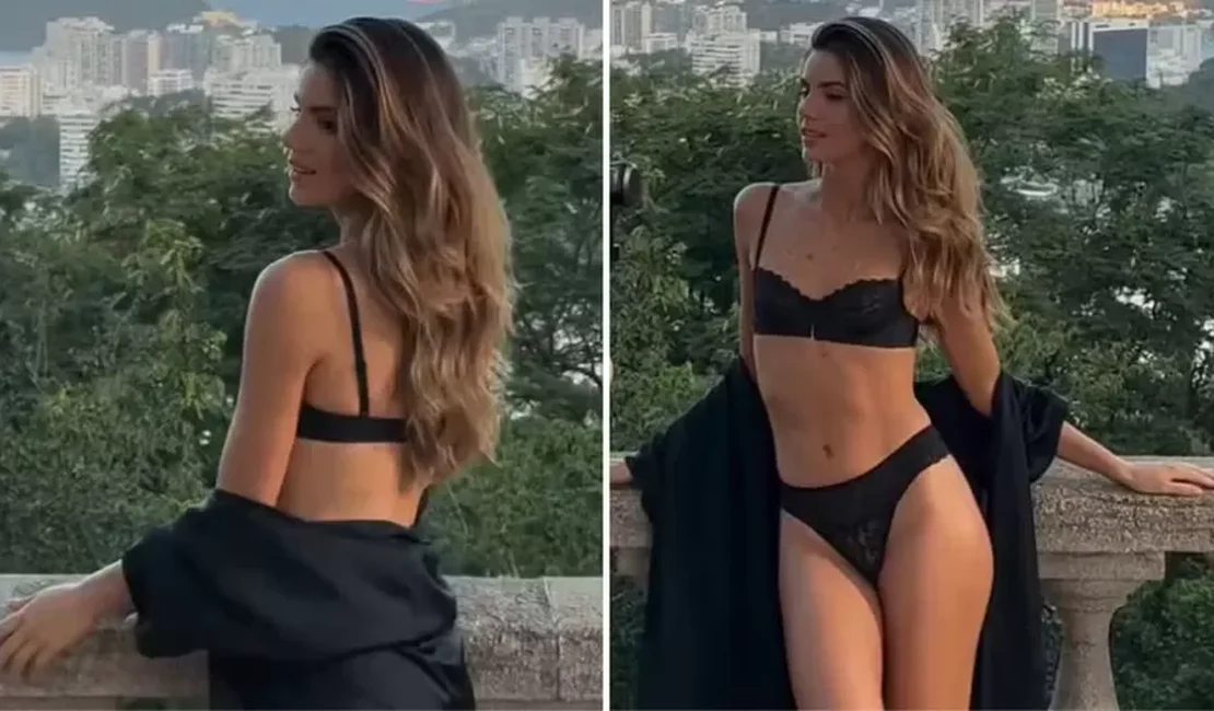 Camila Queiroz mostra bastidores de novo ensaio de lingerie