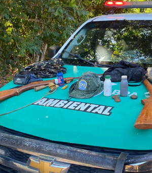 Polícia Militar apreende armas e apetrechos de pesca em Marechal Deodoro
