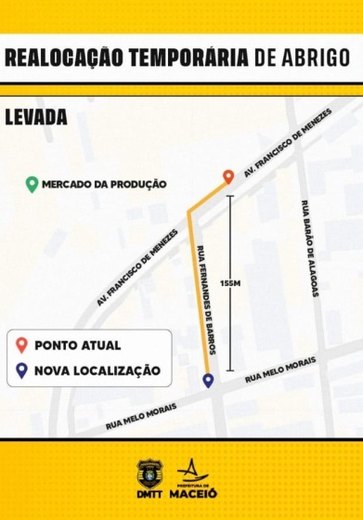 Mercado da Levada: ponto de ônibus será realocado temporariamente