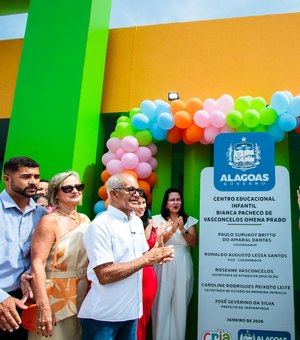 Prefeito e governador inauguram moderna Creche Cria em Japaratinga