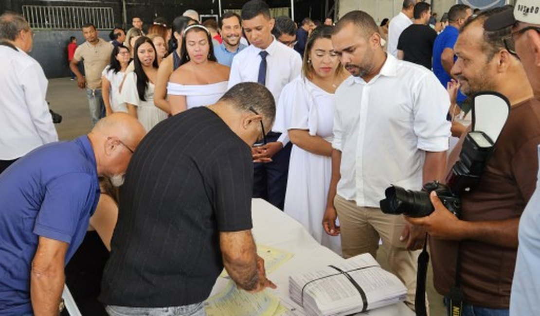 Casamento Coletivo: cartórios alagoanos formalizaram mais de 800 uniões em 2025; veja como participar