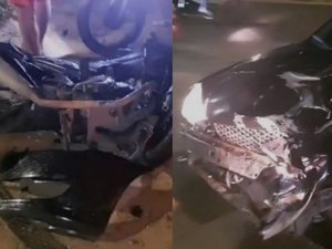 [Vídeo] Motociclista fica gravemente ferido após ser atingido por um carro em Arapiraca