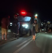 Indígenas bloqueiam BR-101 após novo atropelamento fatal em Joaquim Gomes