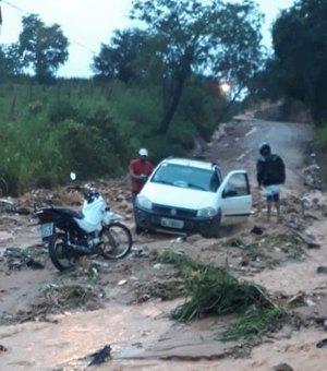 [Vídeo] Chuvas causam estragos na zona rural de Arapiraca