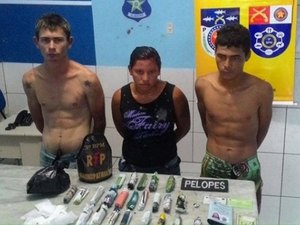 Operação resulta na prisão de três pessoas no Sertão
