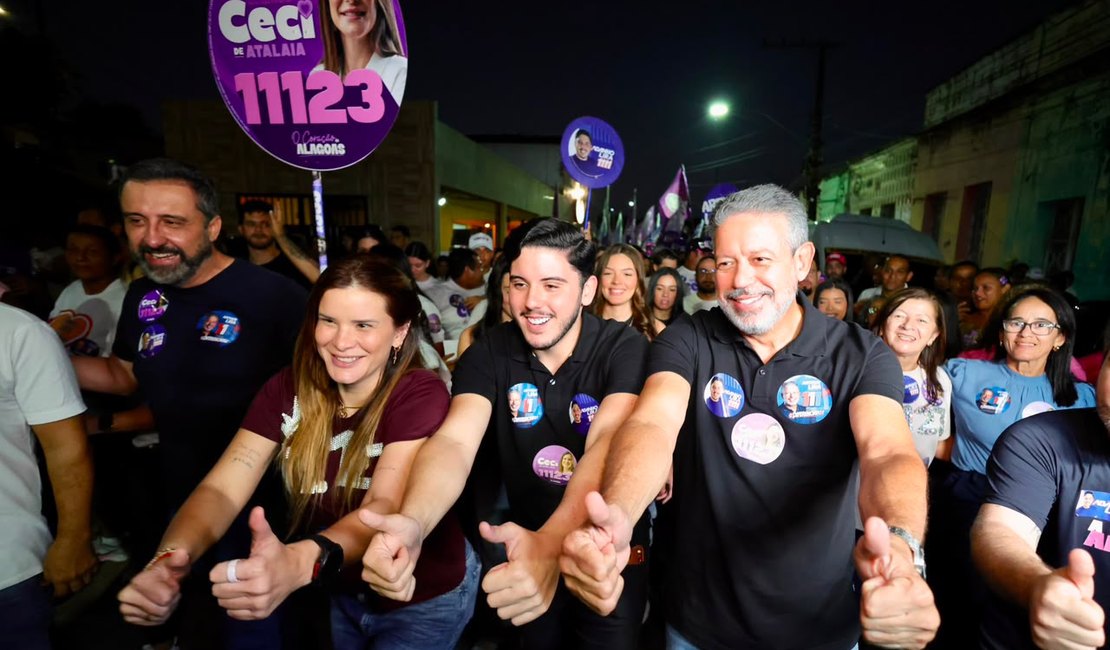 Ceci faz grande caminhada em Atalaia ao lado de Arthur Lira, Alvinho e lideranças políticas