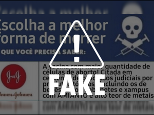 É falsa a afirmação de que vacina teria células de aborto ou produtos tóxicos