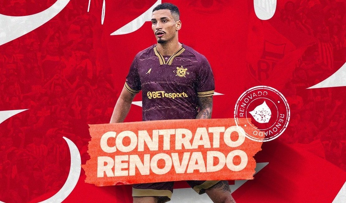 CRB anuncia renovação de contrato com o zagueiro Henri até o fim de 2027