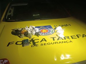 Polícia Militar retira arma de fogo e um quilo de drogas de circulação no Agreste
