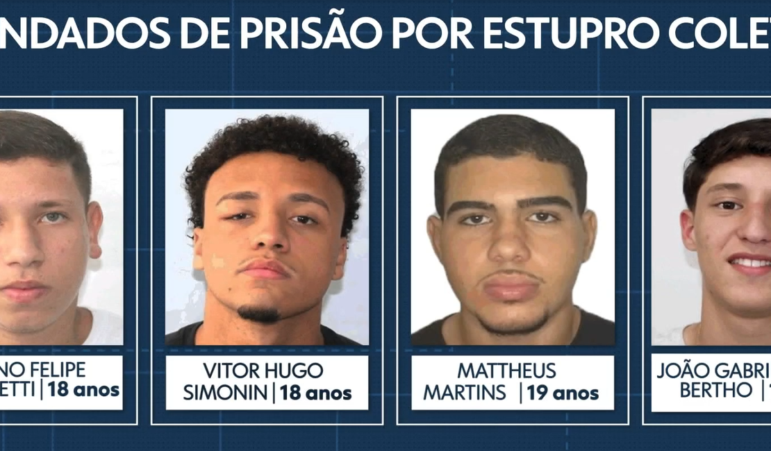 Foragidos por estupro coletivo se entregam à polícia; 4 investigados viram réus pelo crime