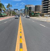 DMTT retoma instalação de segregadores na Avenida Álvaro Otacílio, em Maceió