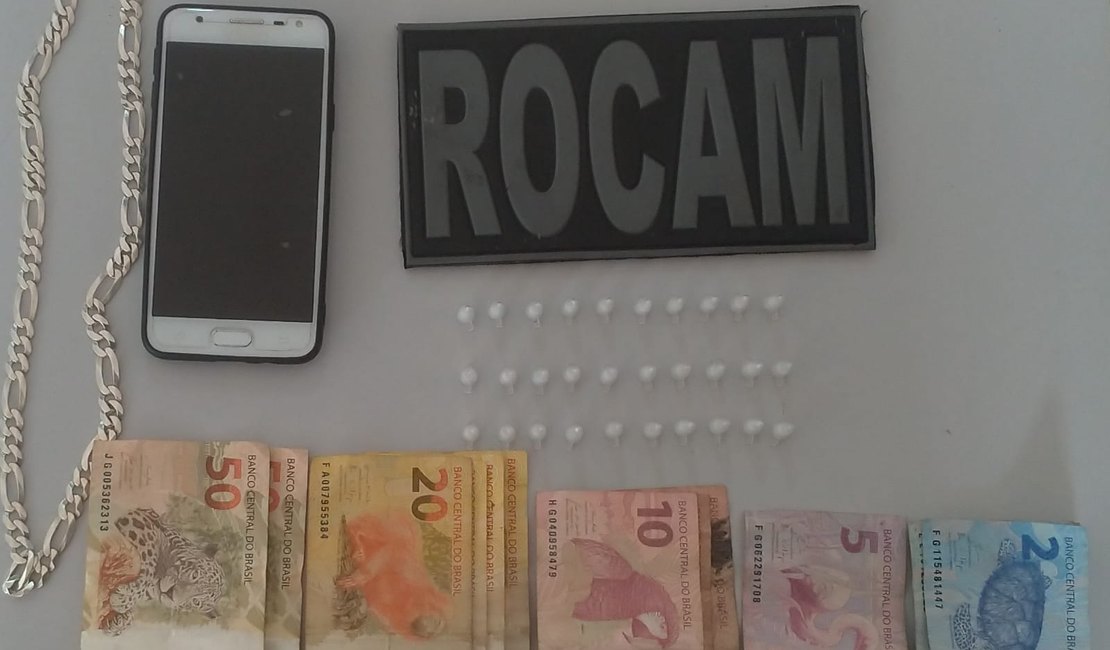 Homem é preso com cocaína no conjunto Frei Damião, em Arapiraca 